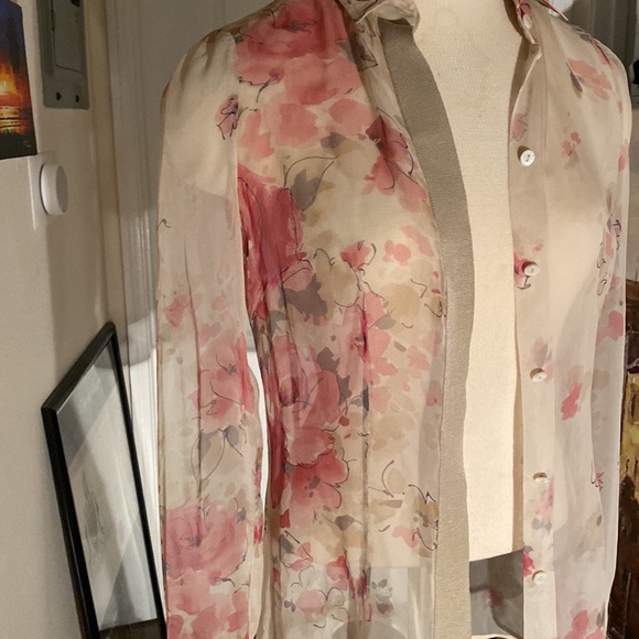 one of a kind, authentic see-through blouse from dolce & gabbana with flaws - Picture 3 of 16